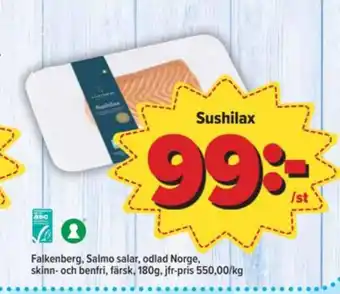 Östenssons Falkenberg seafood laxfilé erbjuda