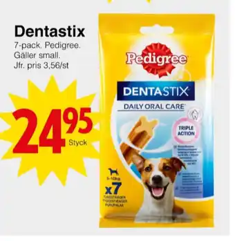 Matöppet Dentastix hundsnacks erbjuda