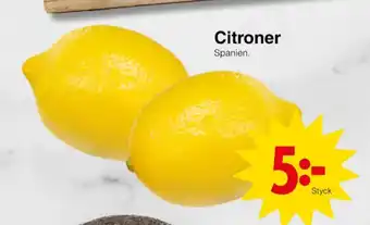 Matöppet Garant citroner erbjuda