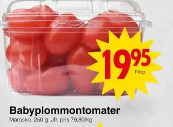 Matöppet Garant plommontomater erbjuda