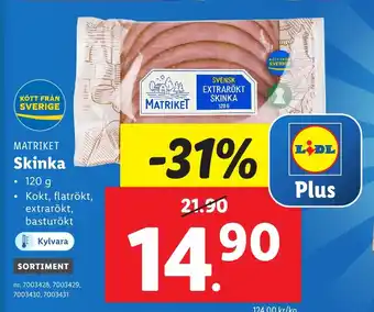 Lidl Skinka erbjuda
