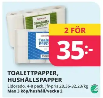 Tempo Eldorado hushållspapper erbjuda