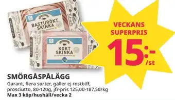 Tempo Garant skinka erbjuda