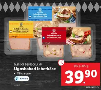 Lidl Ugnsbakad leberkäse erbjuda