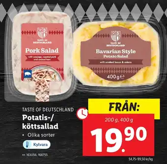Lidl Potatis-/ köttsallad erbjuda