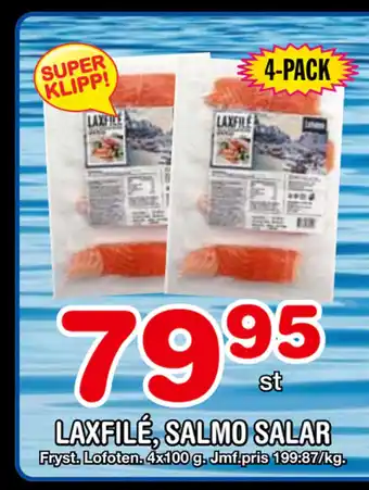 Nya Pulsen Laxfilé, salmo salar erbjuda