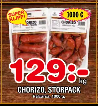 Nya Pulsen Chorizo, storpack erbjuda