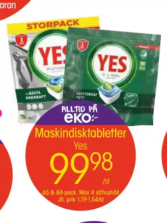 EKO Maskindisktabletter erbjuda