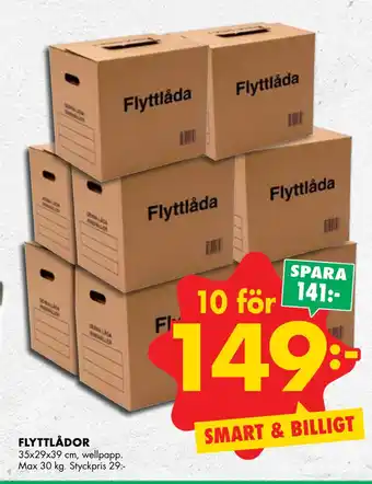ÖoB Flyttlådor erbjuda