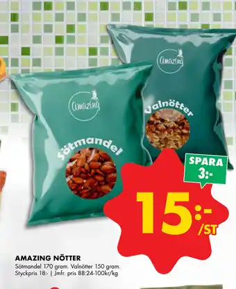 ÖoB Amazing nötter erbjuda