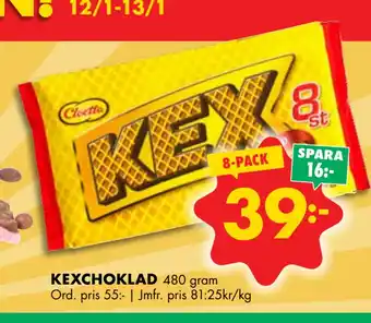 ÖoB Kexchoklad erbjuda