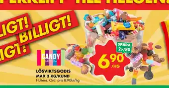 ÖoB Lösviktsgodis erbjuda