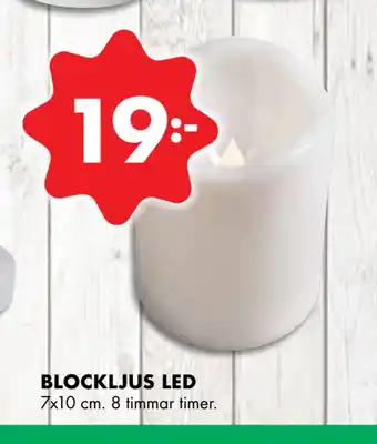 ÖoB Blockljus led erbjuda