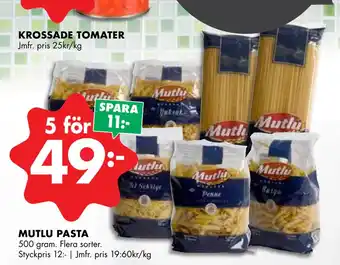 ÖoB Mutlu pasta erbjuda