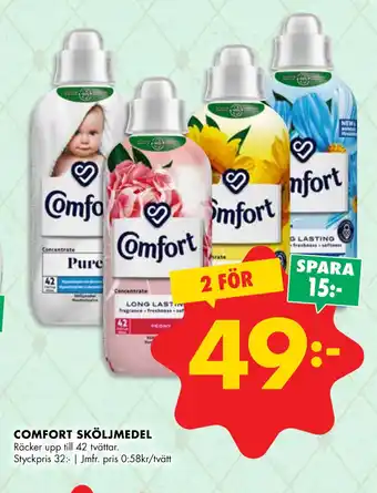 ÖoB Comfort sköljmedel erbjuda