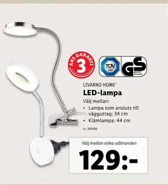 Lidl LED-lampa erbjuda