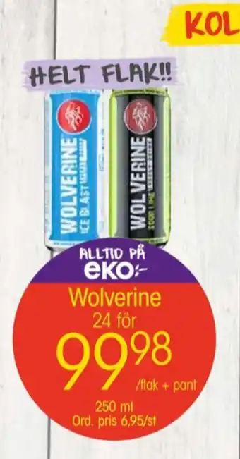EKO Wolverine energidryck erbjuda