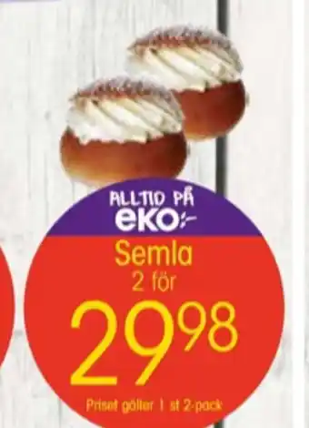 EKO Eko butiksbakat kaffebröd erbjuda