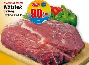 Extra Mjällby Stormarknad Nötstek av bog erbjuda