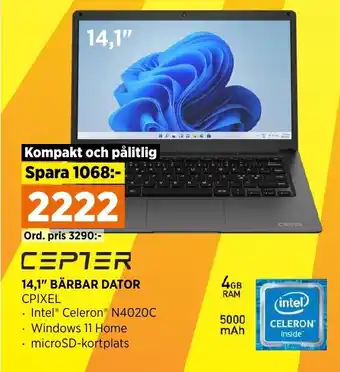 Power 14,1" BÄRBAR DATOR erbjuda