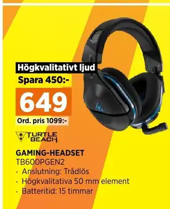 Power GAMING-HEADSET erbjuda
