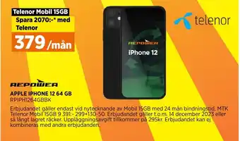 Power APPLE IPHONE 12 64 GB erbjuda