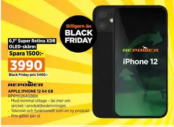 Power APPLE IPHONE 12 64 GB erbjuda
