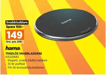 Power TRÅDLÖS SNABBLADDARE erbjuda