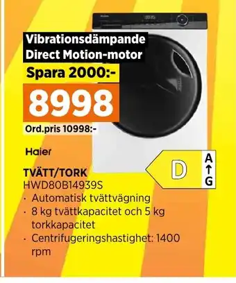Power TVÄTT/TORK erbjuda