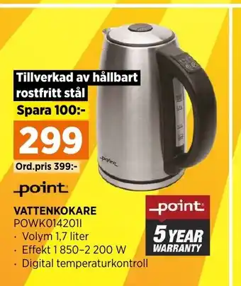 Power VATTENKOKARE erbjuda