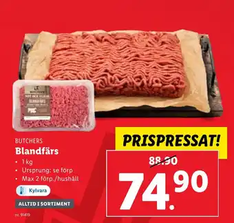 Lidl Blandfärs erbjuda