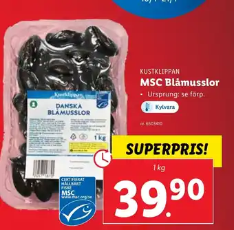 Lidl MSC Blåmusslor erbjuda