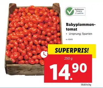 Lidl Babyplommon- tomat erbjuda