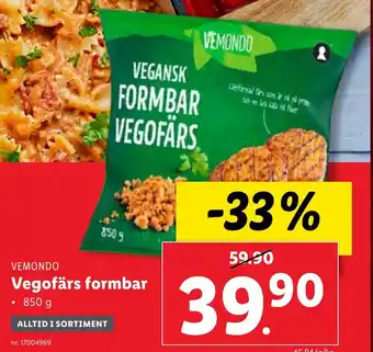 Lidl Vegofärs formbar erbjuda