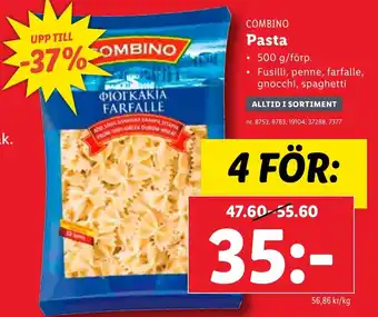 Lidl Pasta erbjuda