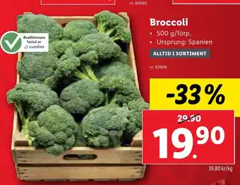 Lidl Broccoli erbjuda
