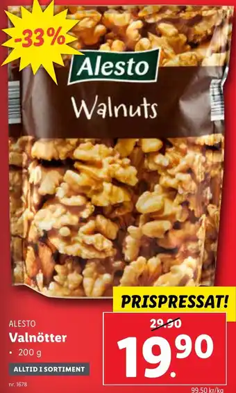 Lidl Valnötter erbjuda