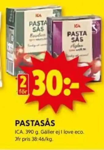 ICA Kvantum PASTASÅS erbjuda