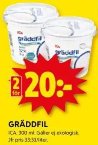 ICA Kvantum GRÄDDFIL erbjuda