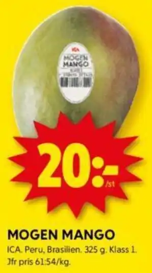 ICA Kvantum MOGEN MANGO erbjuda