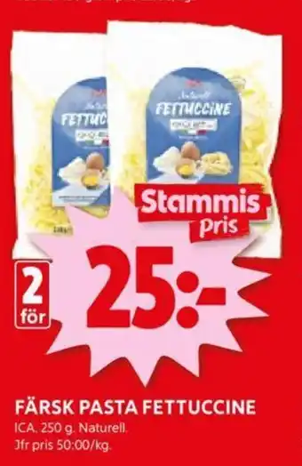 ICA Kvantum FÄRSK PASTA FETTUCCINE erbjuda