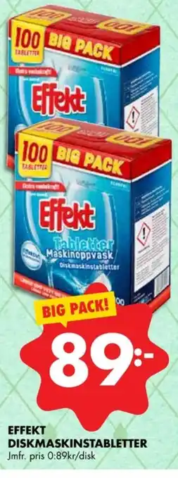 ÖoB Effekt diskmaskintabs erbjuda