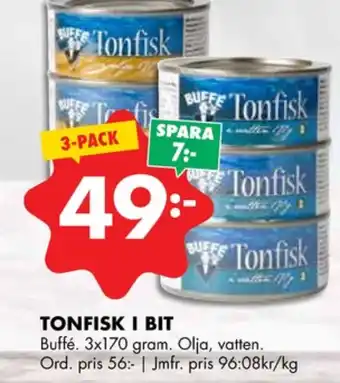 ÖoB Buffe tonfisk erbjuda