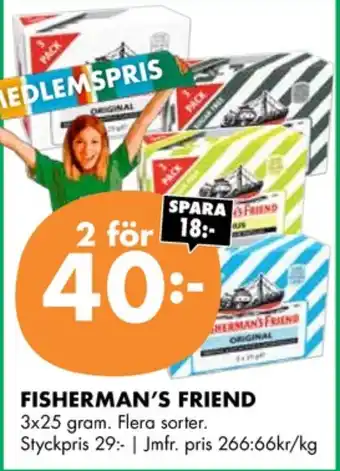 ÖoB Fishermans friend halstabletter citrus erbjuda
