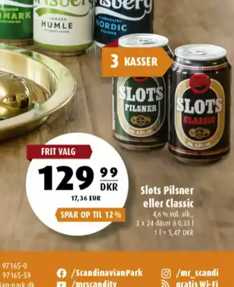 Scandinavian Park Slots Pilsner Öl erbjuda