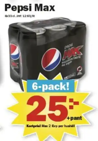 Pekås Pepsi Max erbjuda