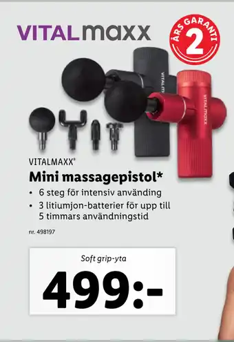 Lidl Mini massagepistol erbjuda