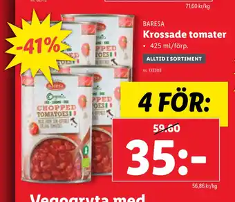 Lidl Krossade tomater erbjuda