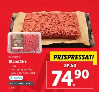 Lidl Blandfärs erbjuda