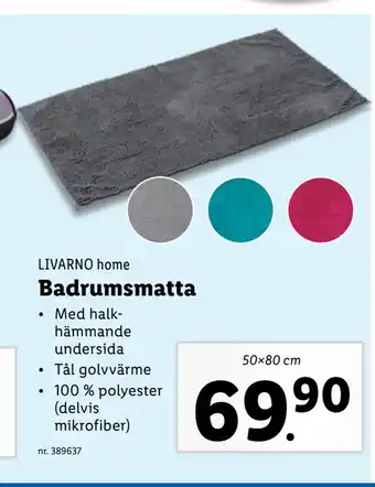 Lidl Badrumsmatta erbjuda